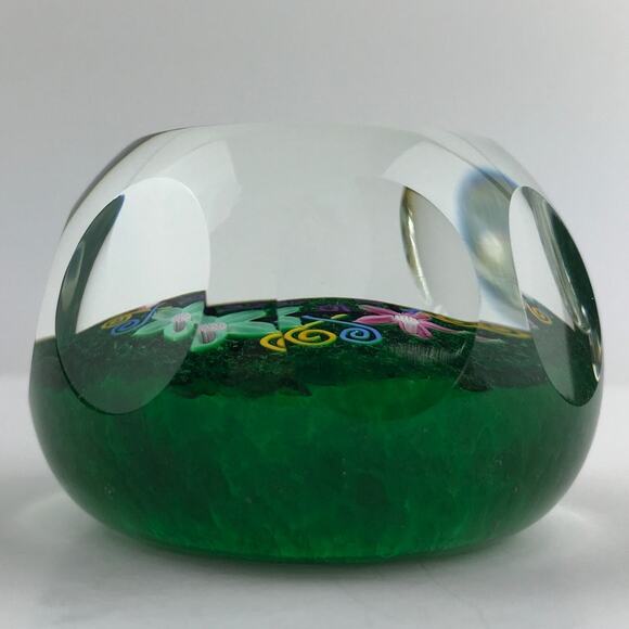Perthshire PP223 2000 3D Lampwork Flower Celtic Style Facet LE Paperweight Cert - Picture 4 of 14